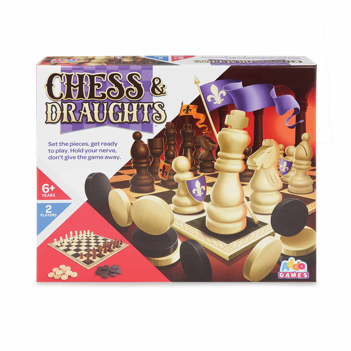 ADDO GAMES CHESS & DRAUGHTS BOARD GAME
