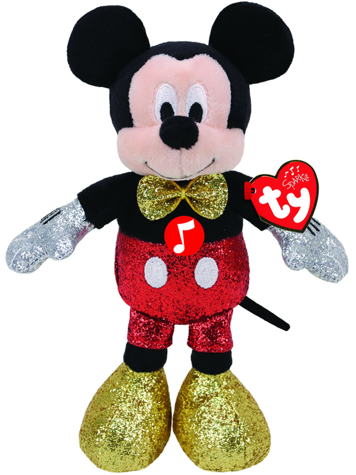 TY DISNEY MICKEY S.SPARKLERED W/SOUNDME