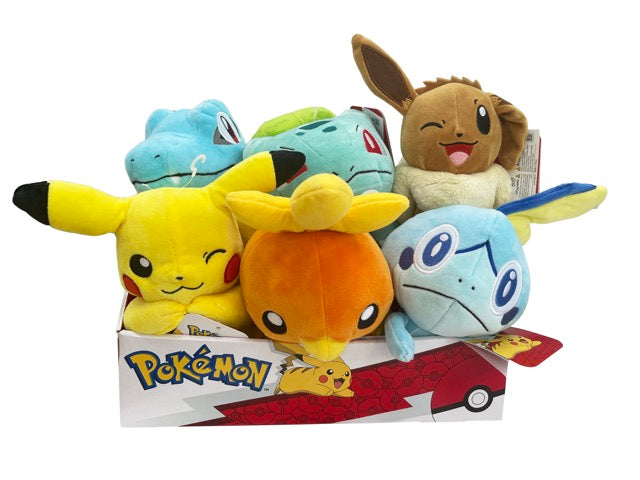 Pokemon Plush Asst 8-Inches CDU6 WOC