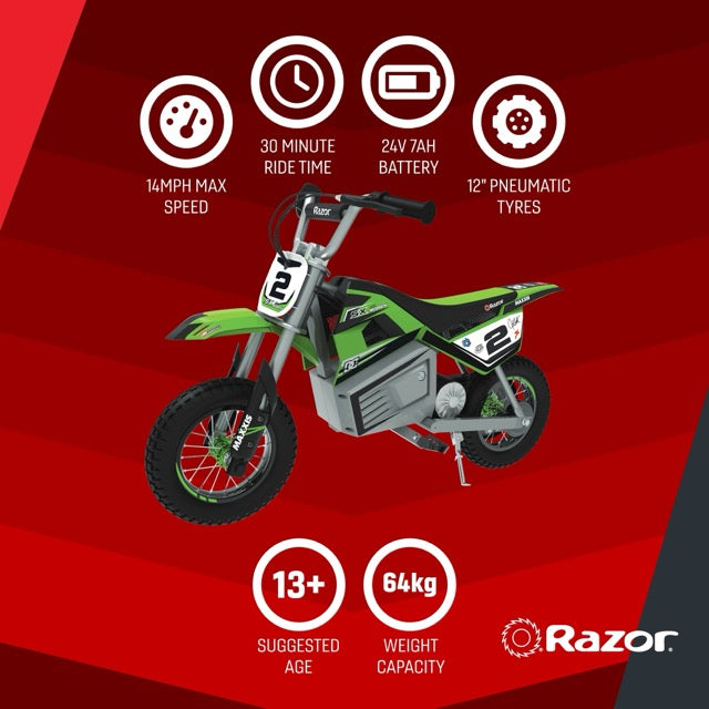 Razor Motorbike Dirt Rocket SX350 22Km/h
