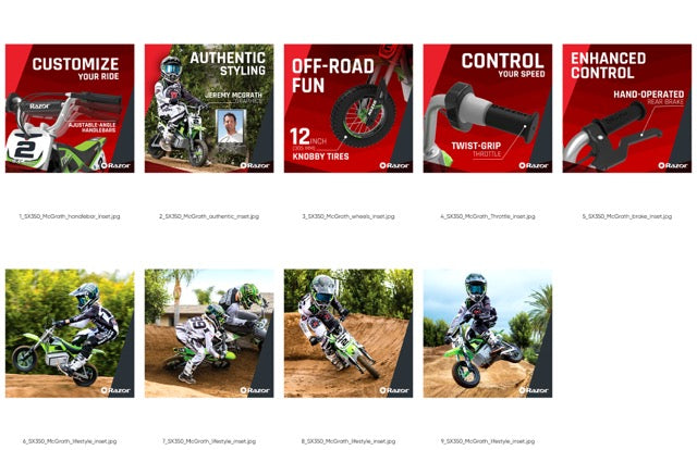 Razor Motorbike Dirt Rocket SX350 22Km/h